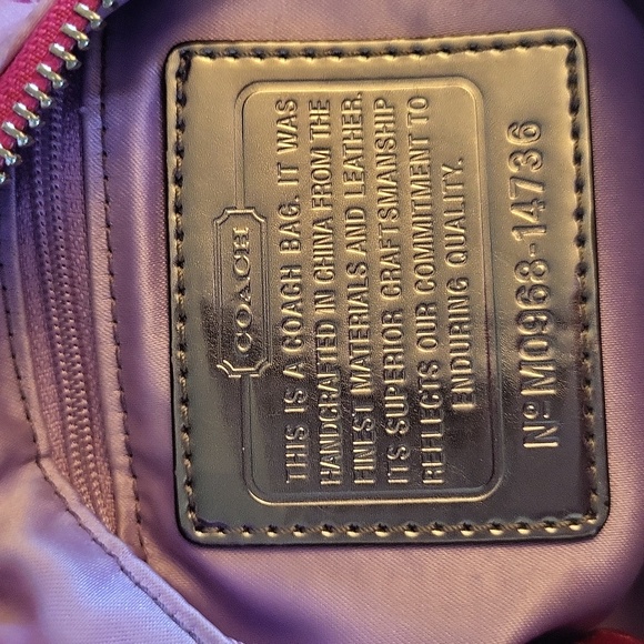 Coach Kalideoscope Pink Multicolor Geometric Shoulder Bag Crossbody 14736 - Picture 11 of 16